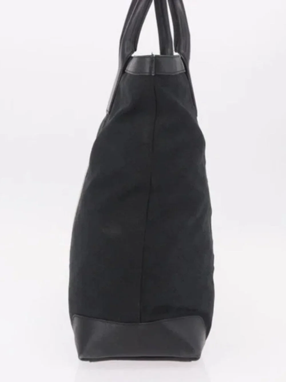 GUCCI GG Canvas Sherry Line Tote Bag Black 002 1098 Auth 187831